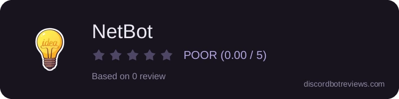 Rating widget preview for NetBot