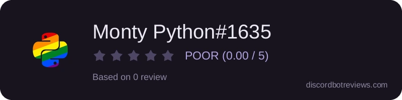 Rating widget preview for Monty Python#1635