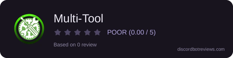 Rating widget preview for Multi-Tool