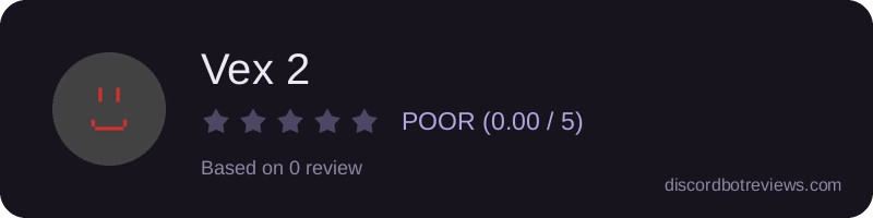 Rating widget preview for Vex 2