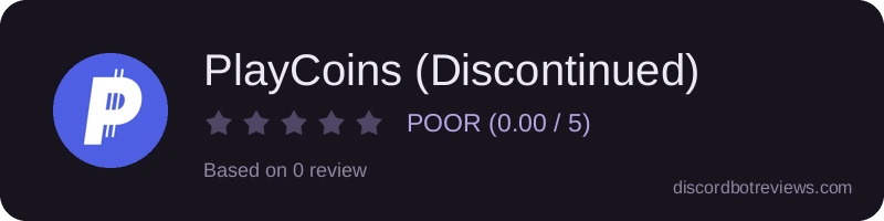 Rating banner for PlayCoins (Discontinued)