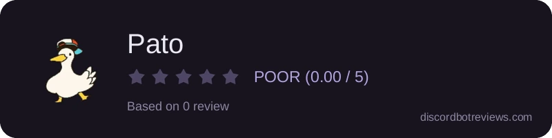 Rating widget preview for Pato