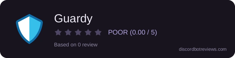 Rating widget preview for Guardy