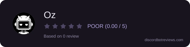 Rating widget preview for Oz