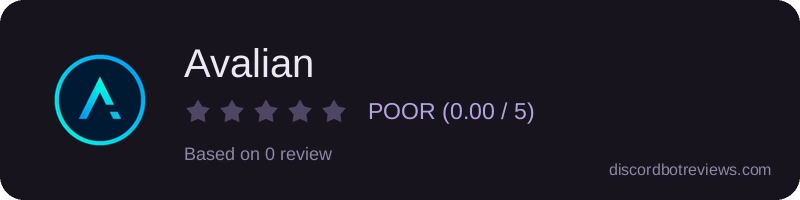 Rating widget preview for Avalian