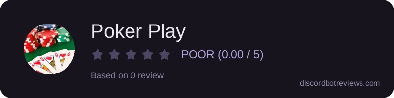 Rating widget preview for Poker Play