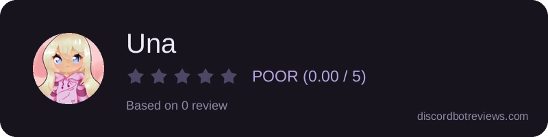 Rating widget preview for Una