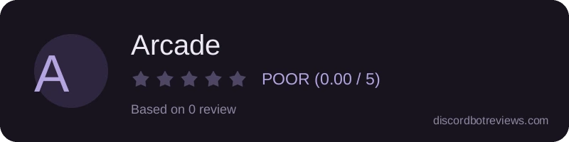 Rating banner for Arcade