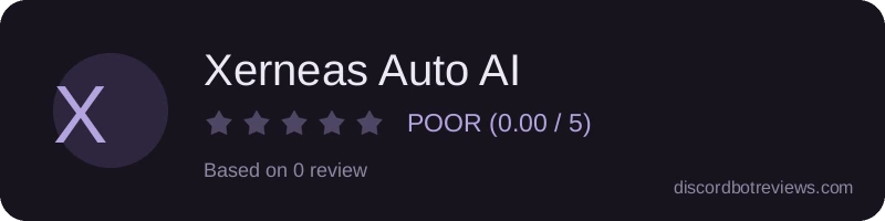 Rating widget preview for Xerneas Auto AI