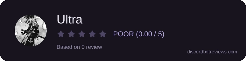 Rating widget preview for Ultra
