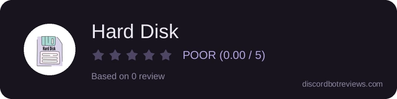 Rating widget preview for Hard Disk