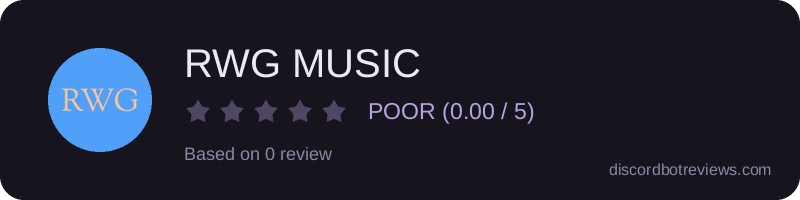 Rating widget preview for RWG MUSIC