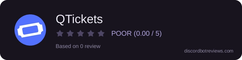 Rating widget preview for QTickets