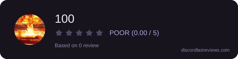 Rating banner for 100