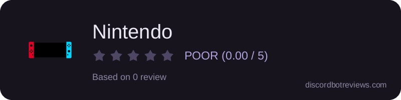 Rating widget preview for Nintendo