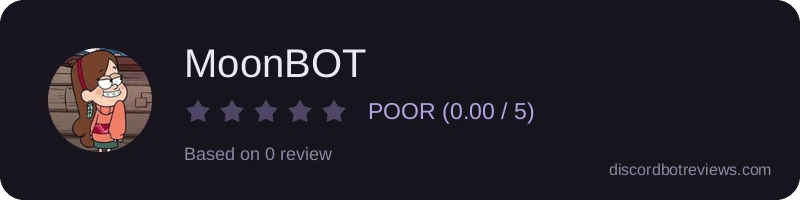 Rating widget preview for MoonBOT