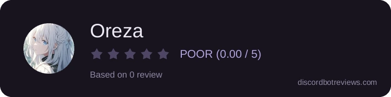 Rating banner for Oreza