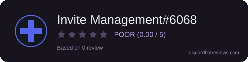 Rating widget preview for Invite Management#6068