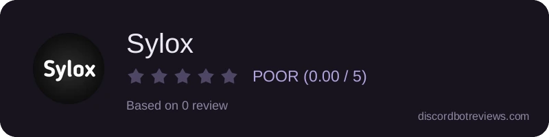 Rating widget preview for Sylox