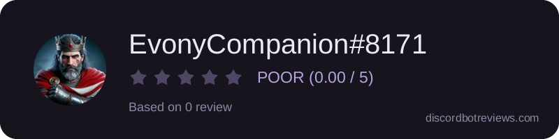 Rating widget preview for EvonyCompanion#8171
