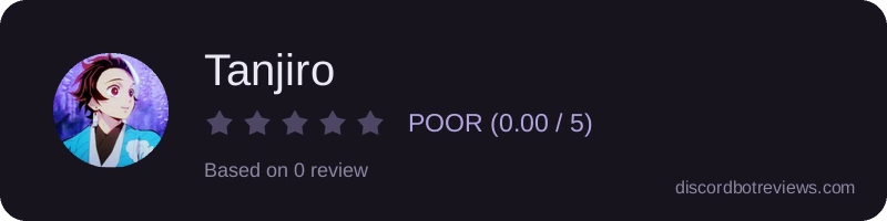 Rating banner for Tanjiro
