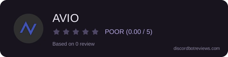 Rating widget preview for AVIO