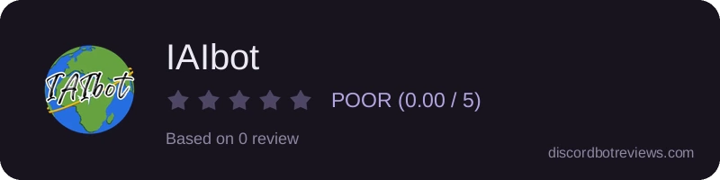 Rating widget preview for IAIbot