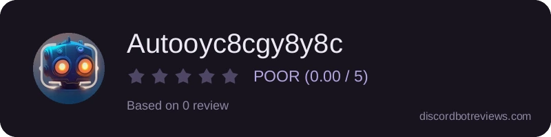 Rating widget preview for Autooyc8cgy8y8c