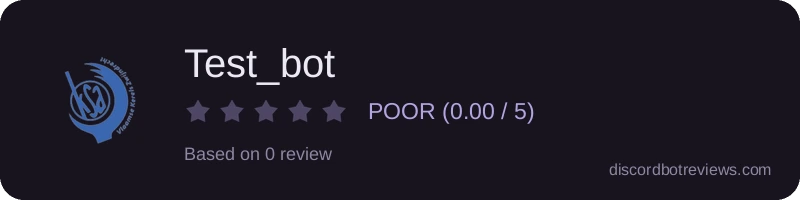 Rating widget preview for Test_bot