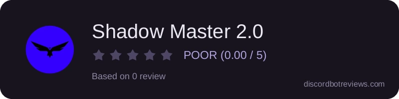 Rating widget preview for Shadow Master 2.0
