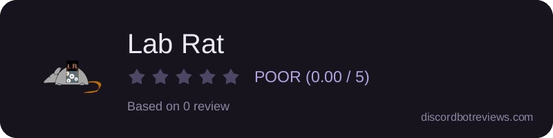 Rating widget preview for Lab Rat