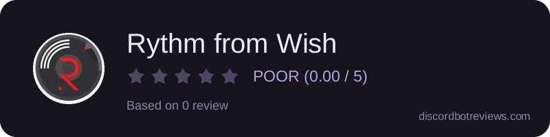 Rating widget preview for Rythm from Wish
