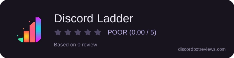 Rating widget preview for Discord Ladder