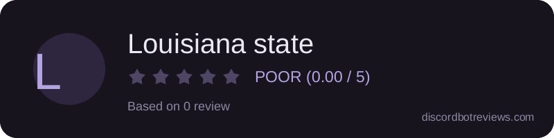 Rating widget preview for Louisiana state