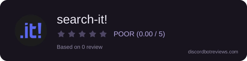 Rating widget preview for search-it!