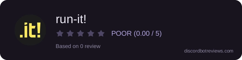 Rating widget preview for run-it!