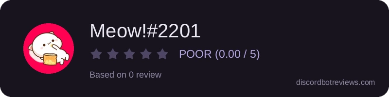 Rating widget preview for Meow!#2201