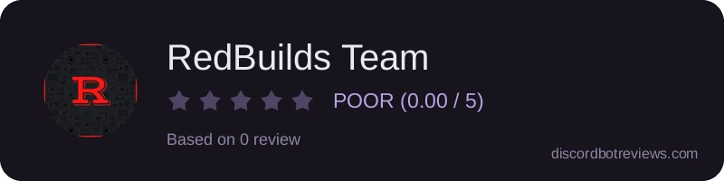 Rating widget preview for RedBuilds Team
