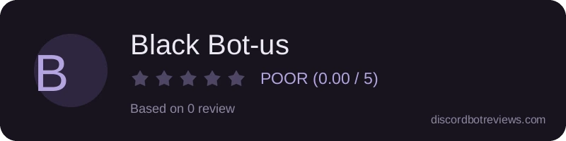 Rating widget preview for Black Bot-us