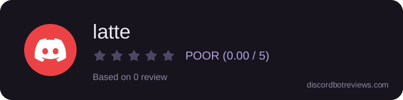 Rating banner for latte