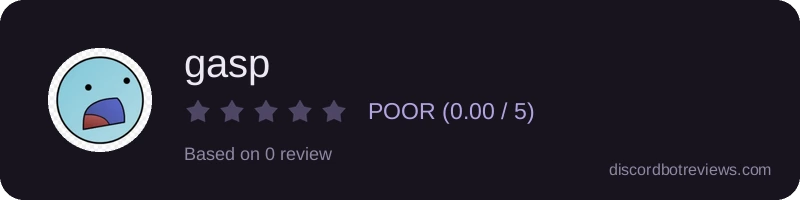 Rating widget preview for gasp