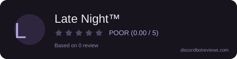 Rating widget preview for Late Night™