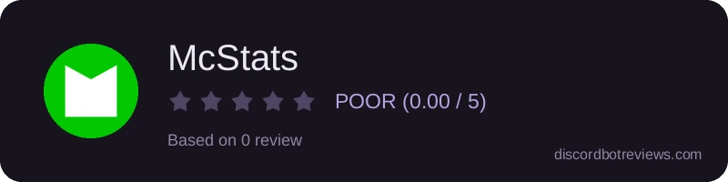 Rating widget preview for McStats