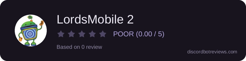 Rating widget preview for LordsMobile 2
