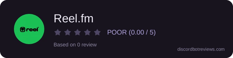 Rating widget preview for Reel.fm