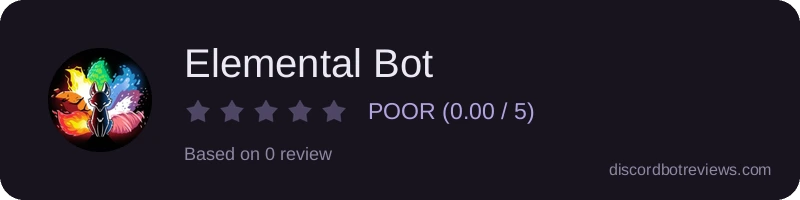 Rating widget preview for Elemental Bot
