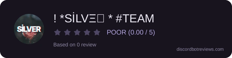 Rating widget preview for ! *SİLVΞᖇ * #TEAM