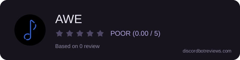 Rating widget preview for AWE