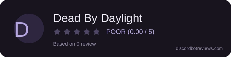 Rating widget preview for Dead By Daylight