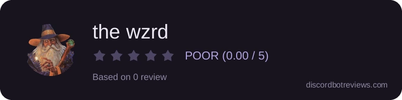 Rating widget preview for the wzrd